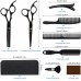 12 Pcs Hair Cutting Scissors Kit with Stainless Steel Thinning Scissors, Comb, Cape and Clips, Hair Cutting Shears Set 